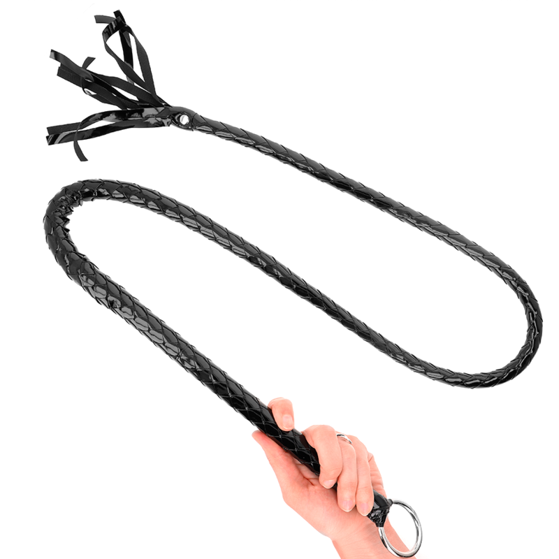 KINK - LÅNG GLANSIG PVC PISK 138 CM