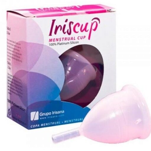 IrisCup stor rosa menskopp med steriliseringsväska