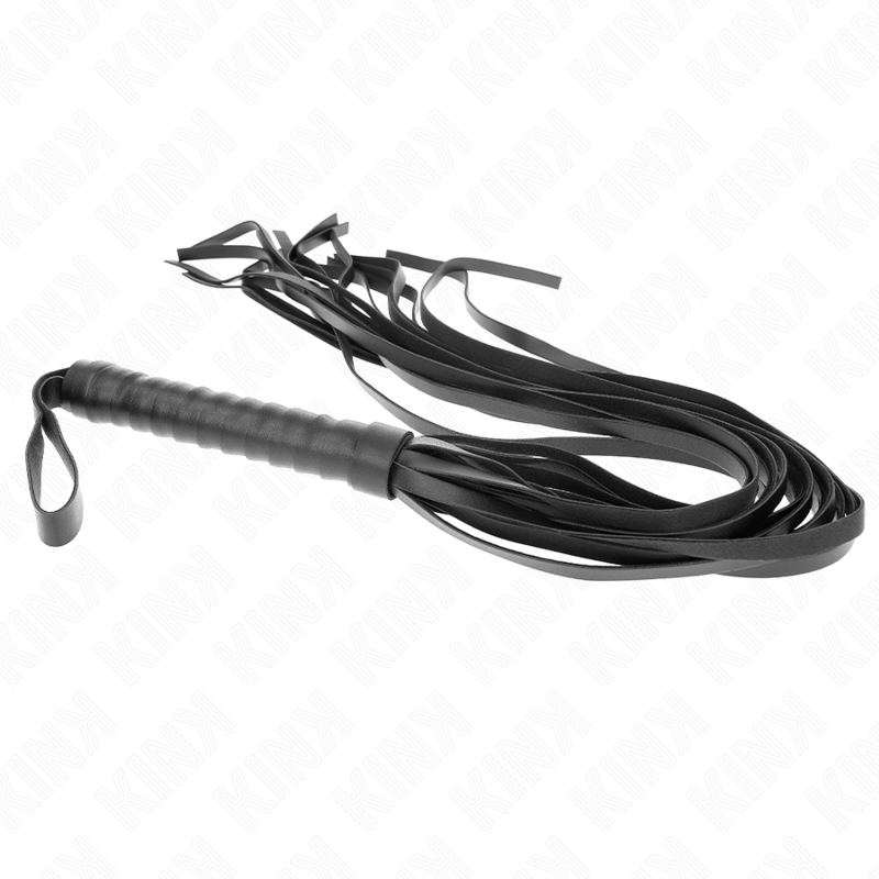 KINK - Negro Kort Handtag Lång Svans Piska 70 cm