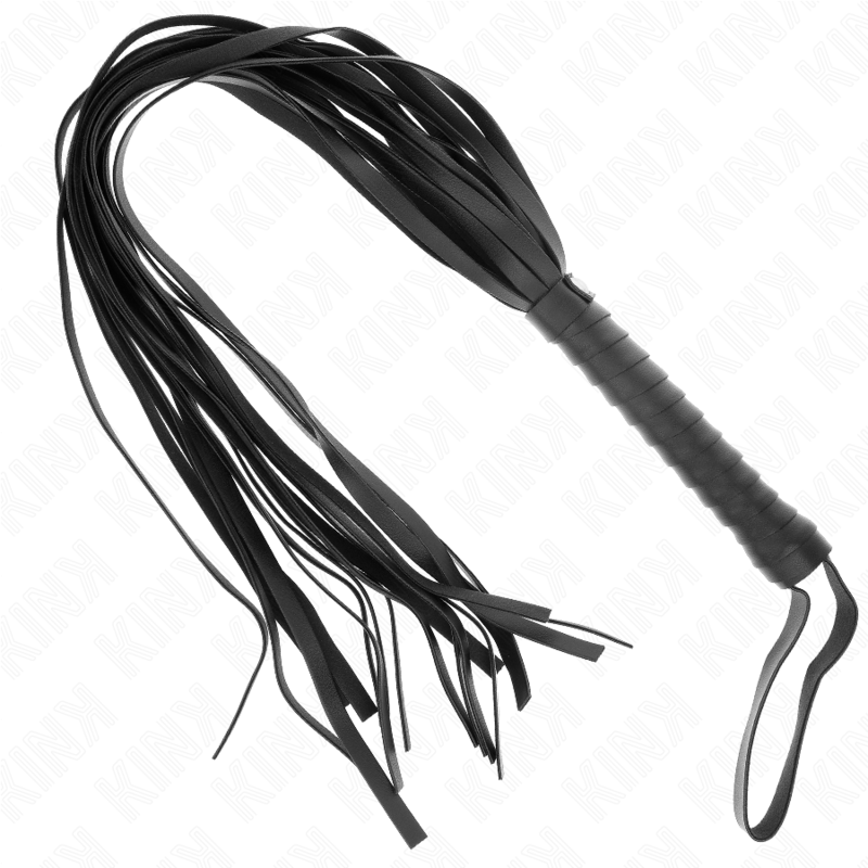 KINK - Negro Kort Handtag Lång Svans Piska 70 cm
