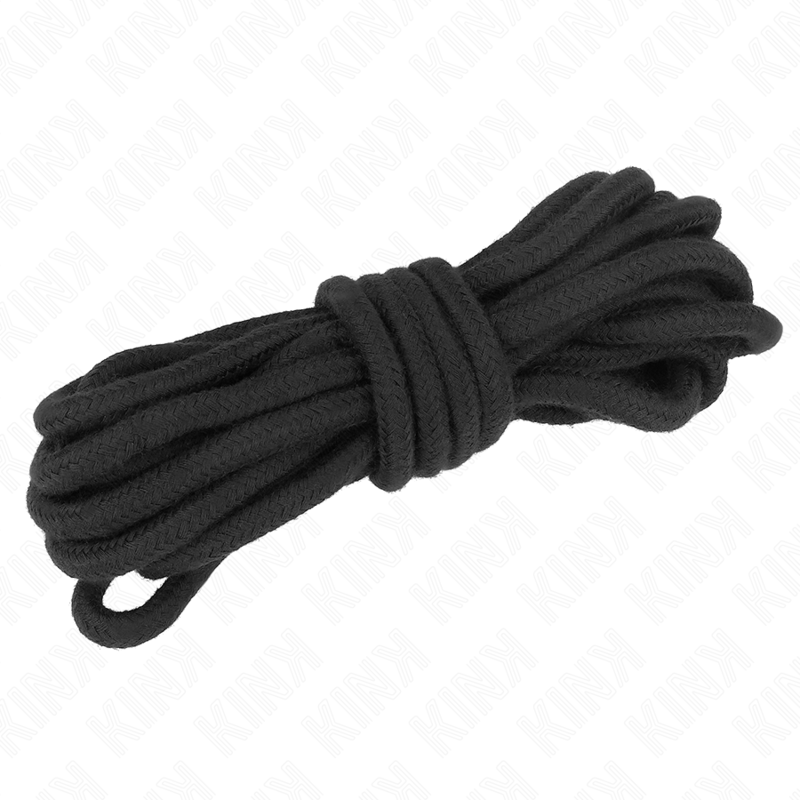 KINK - Bomullsrep 10 Meter Svart