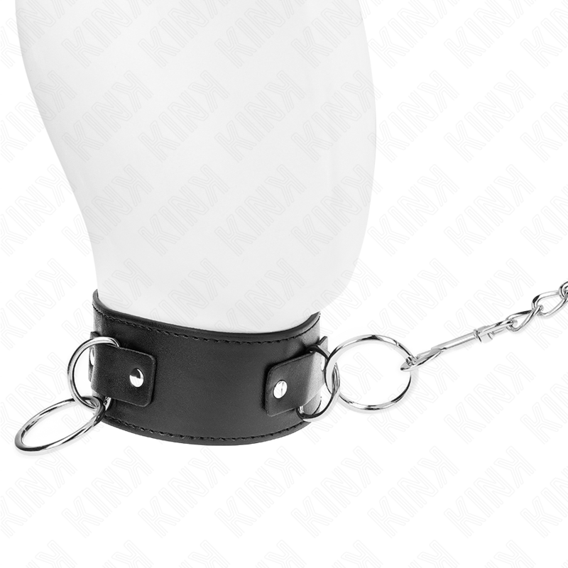 KINK halsband med koppel 65 cm 3-ring modell
