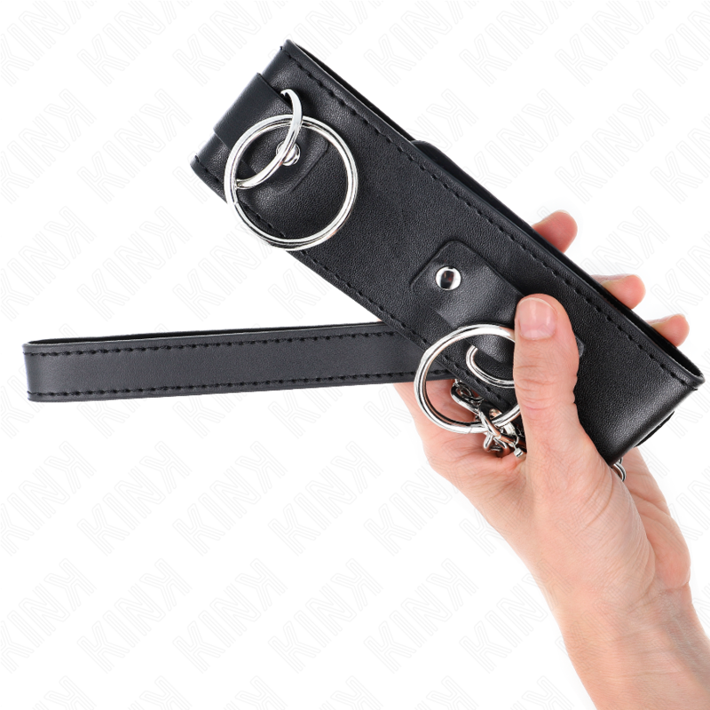 KINK halsband med koppel 65 cm 3-ring modell