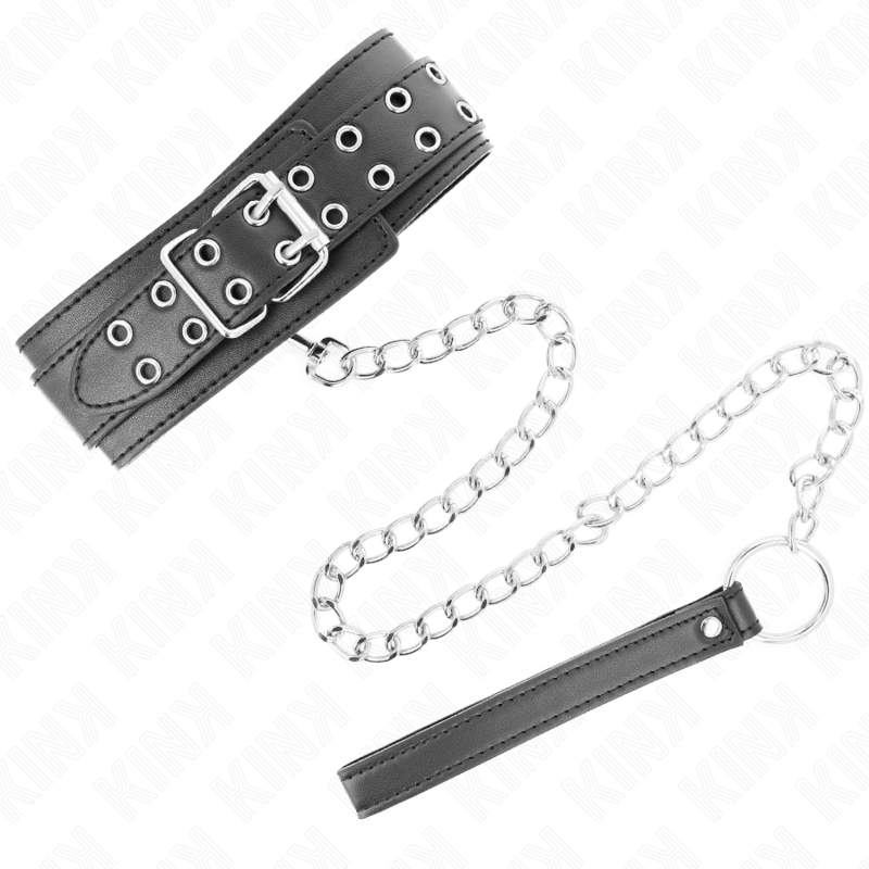 KINK halsband med justerbar rem 65 cm i silver