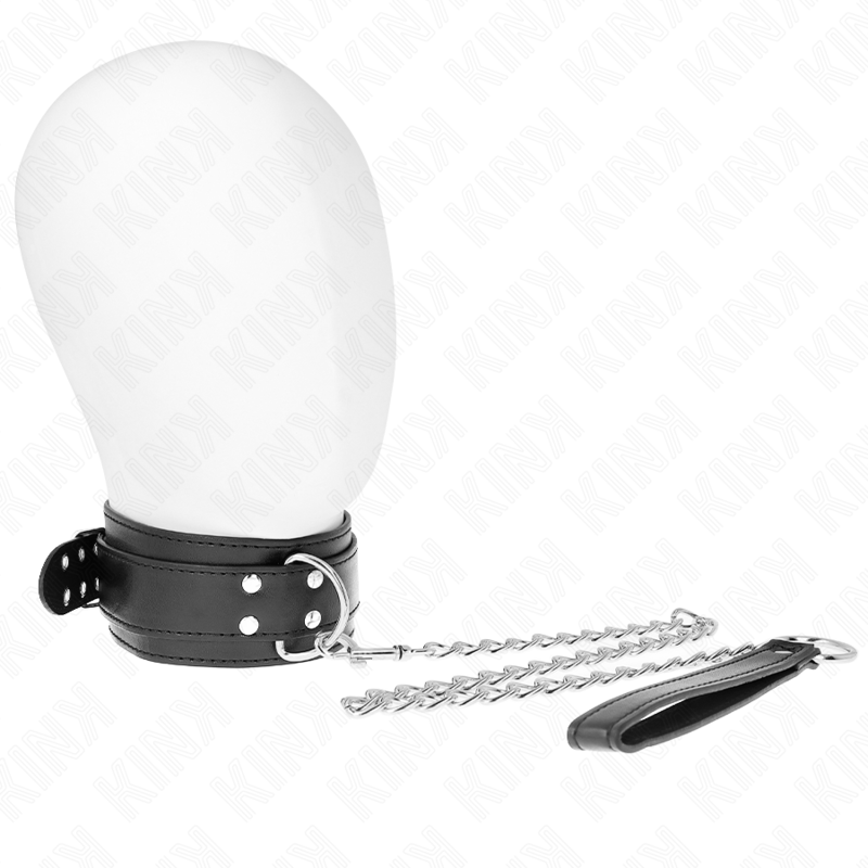 KINK halsband med justerbar rem 65 cm i silver