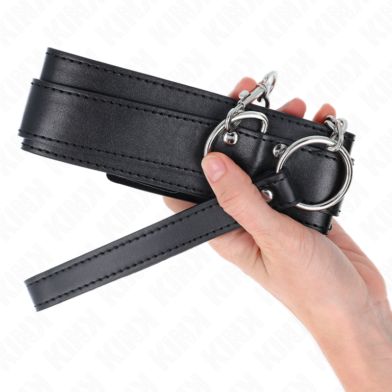 KINK halsband med justerbar rem 65 cm i silver