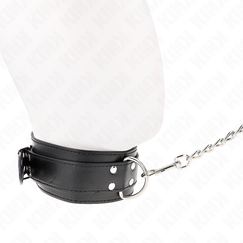 KINK halsband med justerbar rem 65 cm i silver