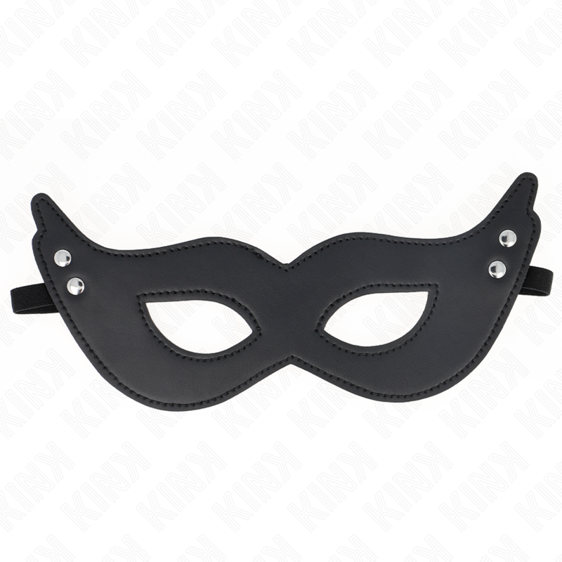 KINK - Mask i konstläder med nitar modell 1 26 x 8 cm