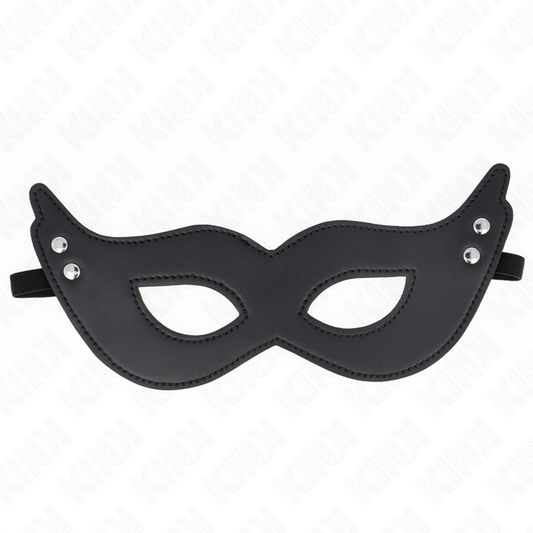 KINK - Mask i konstläder med nitar modell 1 26 x 8 cm