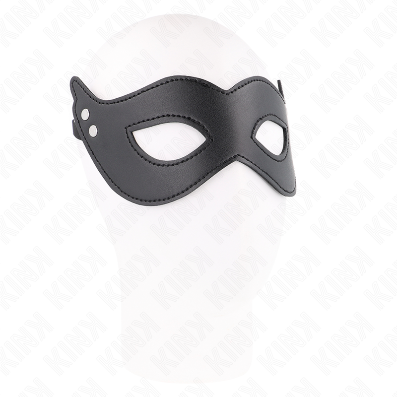 KINK - Mask i konstläder med nitar modell 1 26 x 8 cm