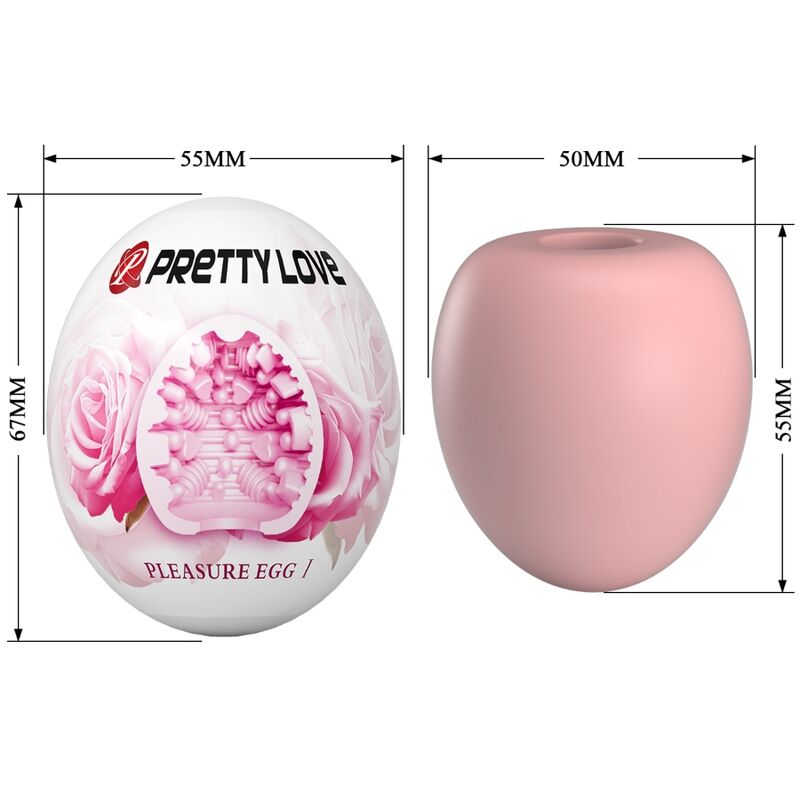 PRETTY LOVE - MANLIG MASTURBATOR ÄGG PINK