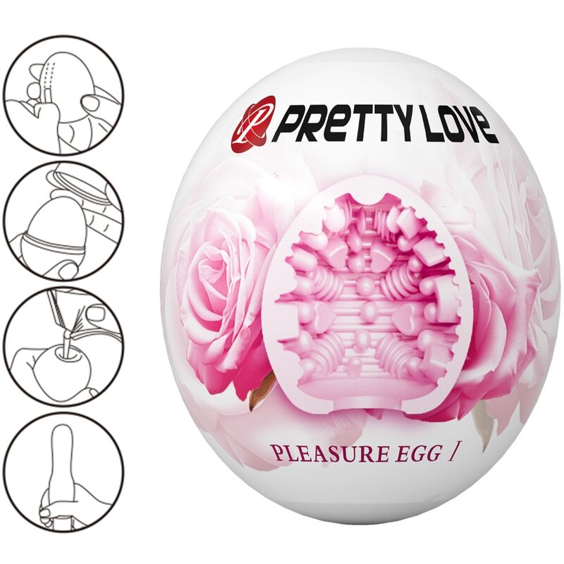 PRETTY LOVE - MANLIG MASTURBATOR ÄGG PINK