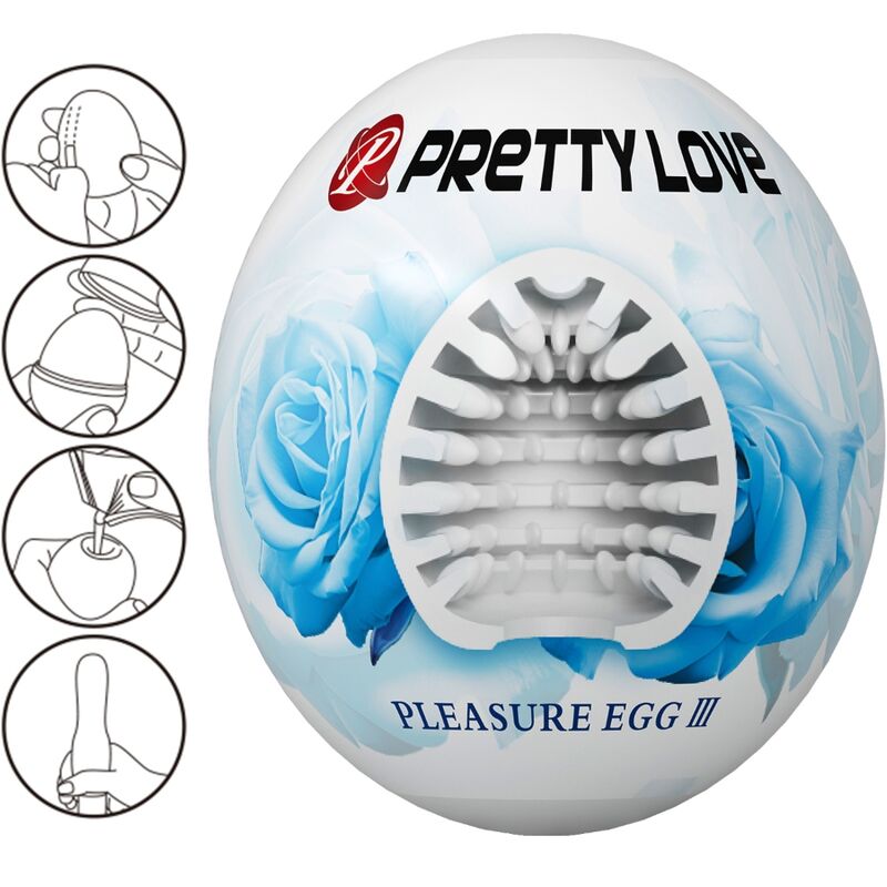 PRETTY LOVE - MANLIG MASTURBATOR EGG WHITE