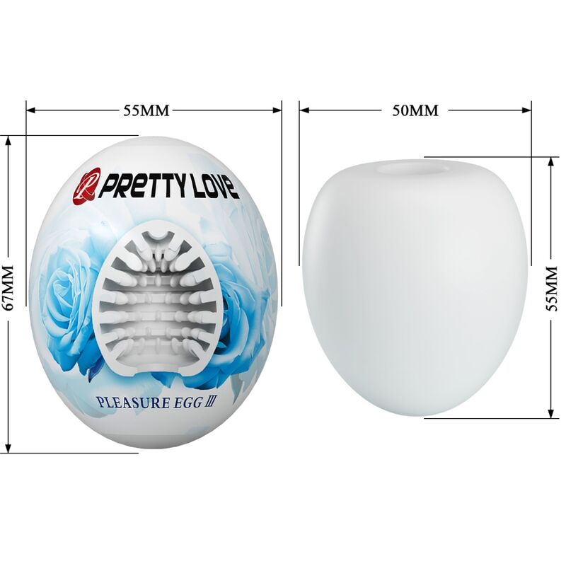 PRETTY LOVE - MANLIG MASTURBATOR EGG WHITE