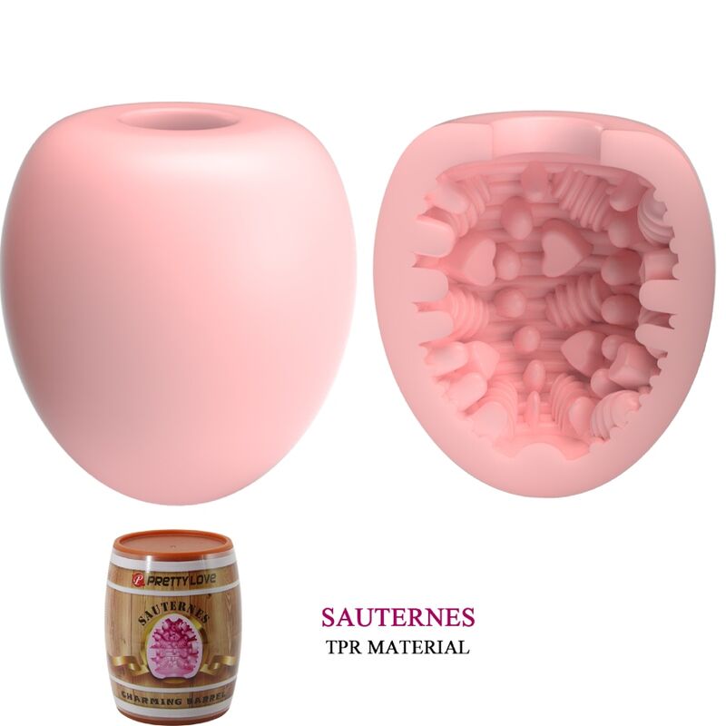 PRETTY LOVE - MANLIG MASTURBATOR EGG PINK MODELL 2
