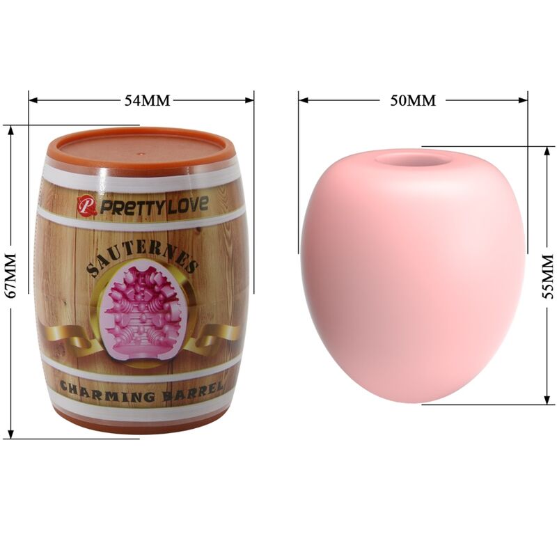 PRETTY LOVE - MANLIG MASTURBATOR EGG PINK MODELL 2