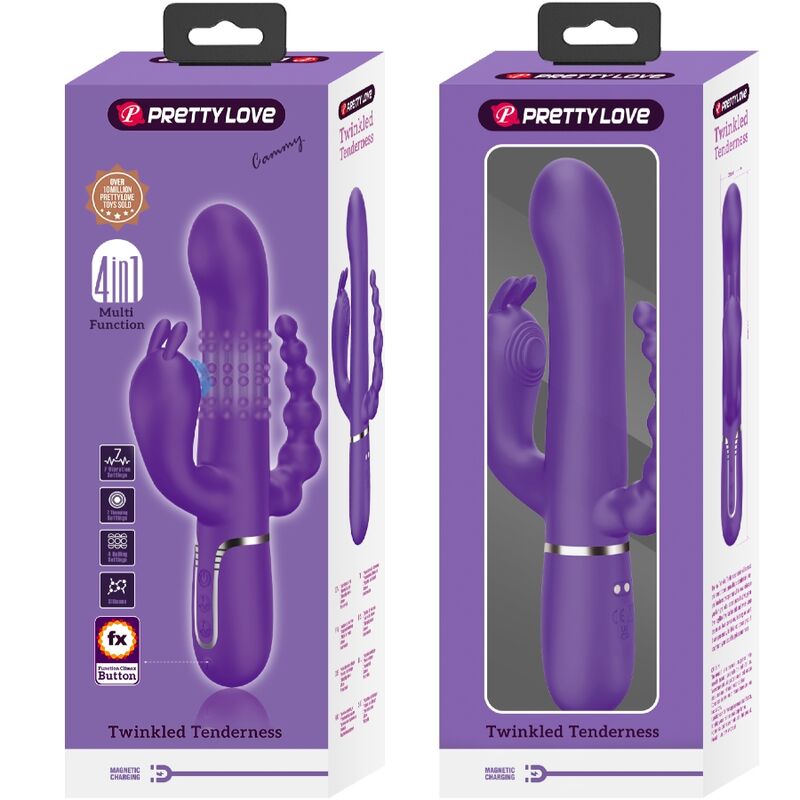 Pretty Love Cammy Triple Vibrator 4 i 1 i lila