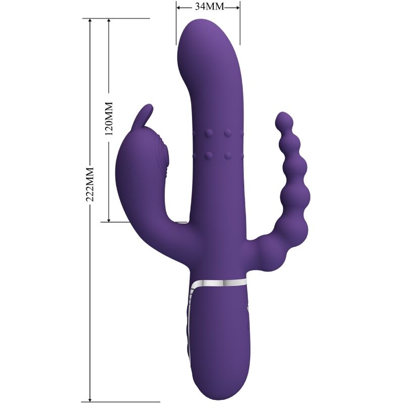 Pretty Love Cammy Triple Vibrator 4 i 1 i lila