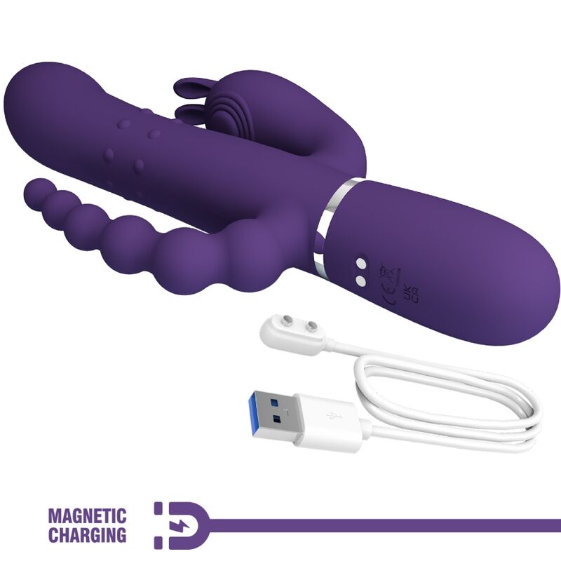 Pretty Love Cammy Triple Vibrator 4 i 1 i lila