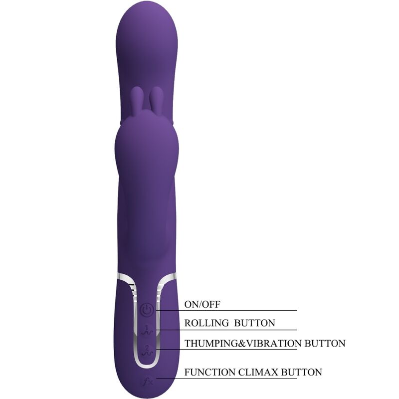 Pretty Love Cammy Triple Vibrator 4 i 1 i lila