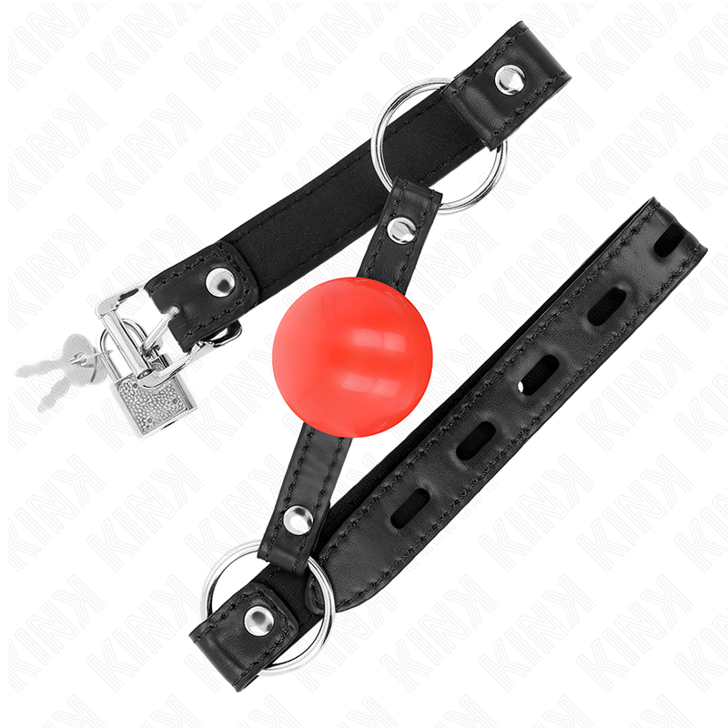KINK - Röd TPE Boll 4 cm Gag 60 x 2 cm