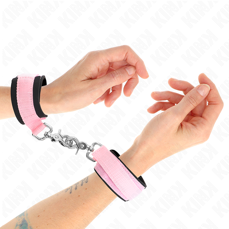 KINK - Justerbara Neoprenhandledsremmar Rosa 22-34 cm