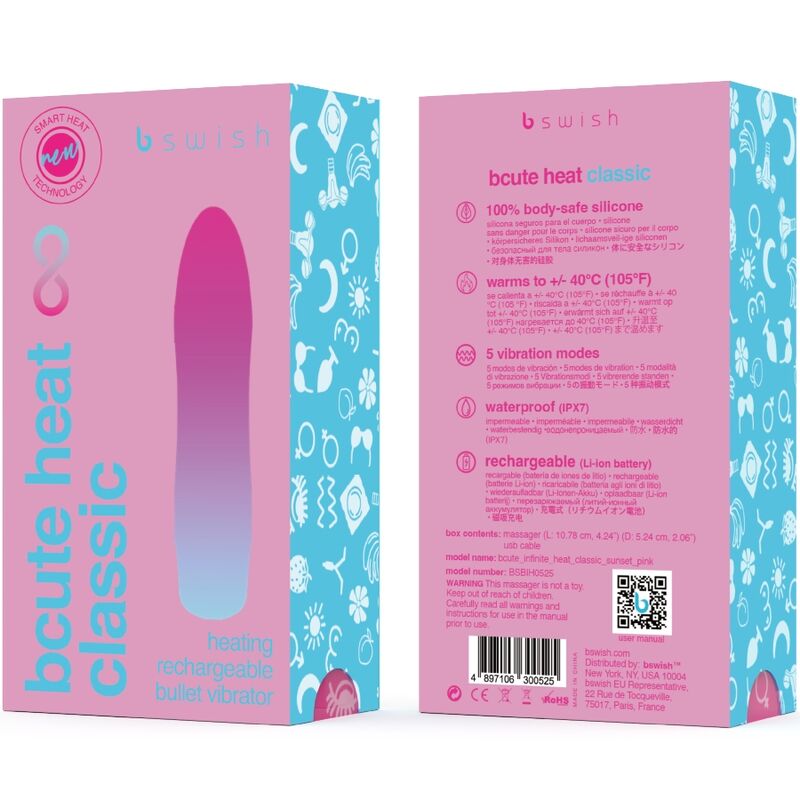 Bcute Infinite Heat vibrator i rosa silikon