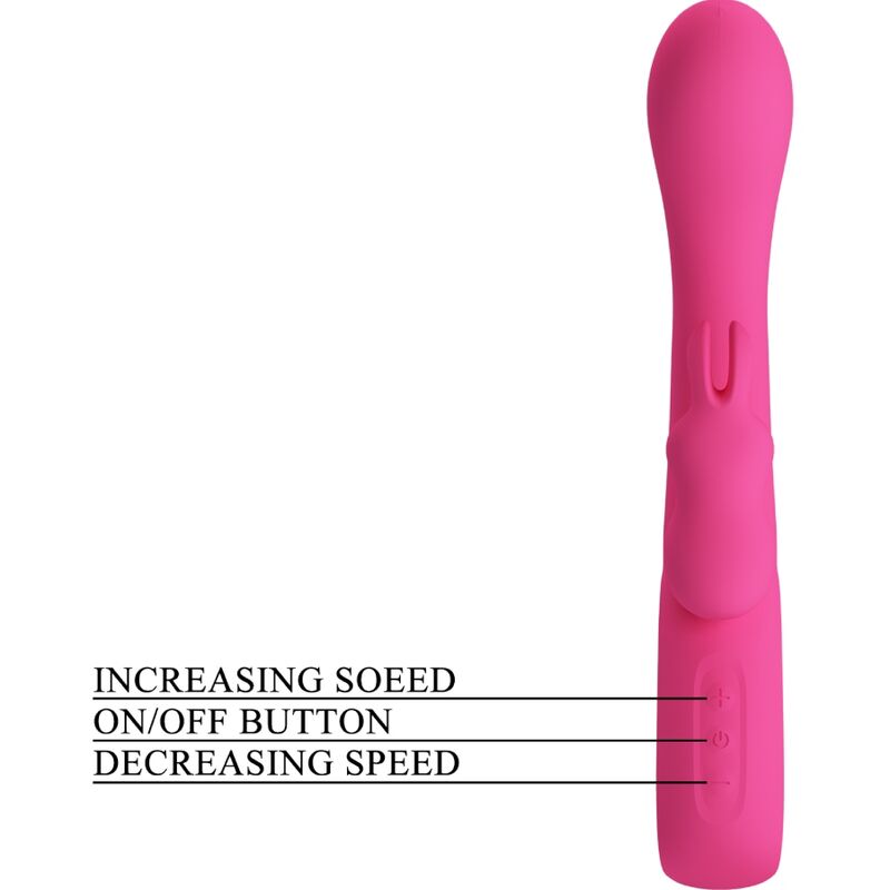 PRETTY LOVE - Novak Rabbit Vibrator 12 Vibrations Rosa