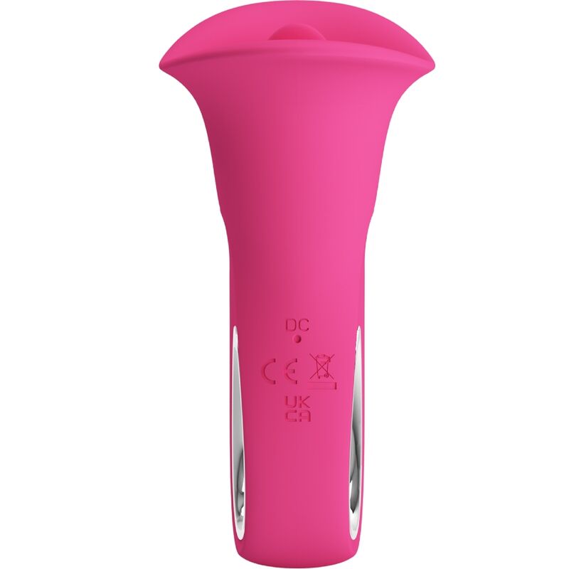 Pretty Love Clyde oral vibrator med vibrerande tunga i rosa
