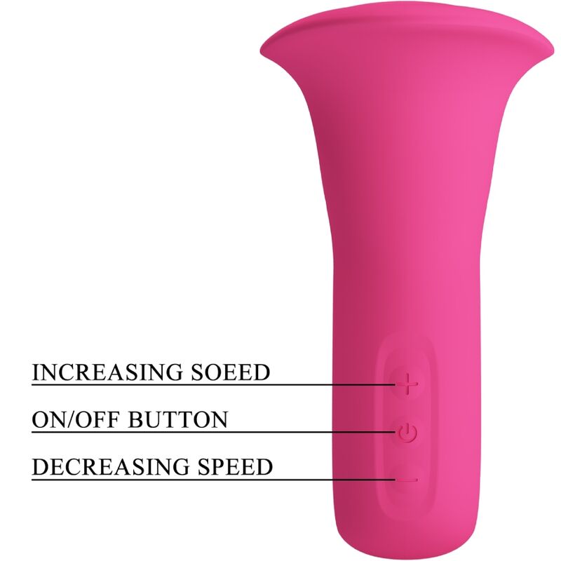 Pretty Love Clyde oral vibrator med vibrerande tunga i rosa