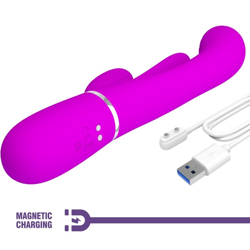 PRETTY LOVE Shania Triple Rabbit Vibrator i rosa