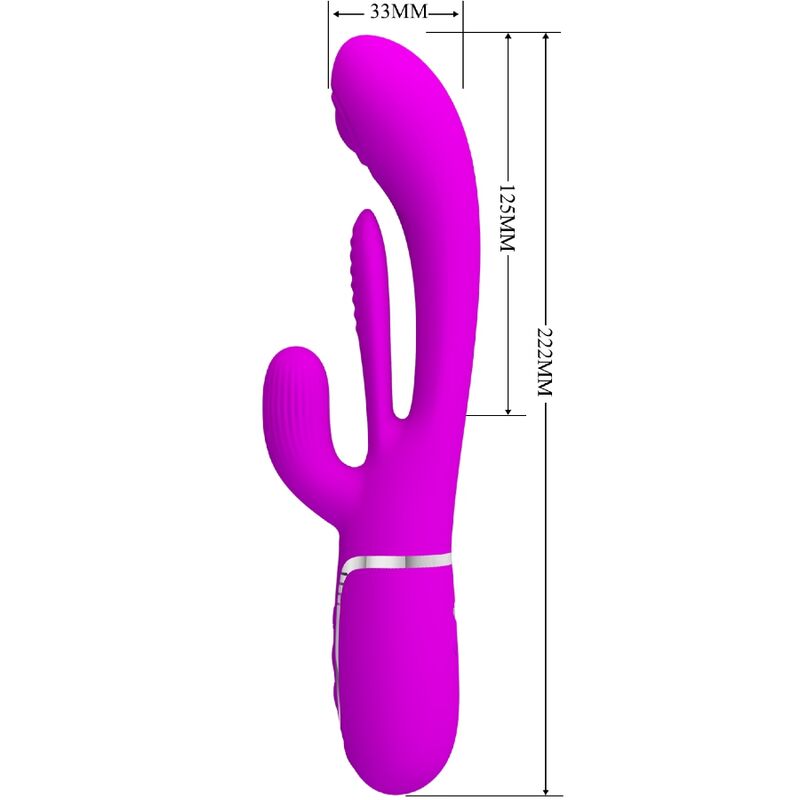 PRETTY LOVE Shania Triple Rabbit Vibrator i rosa