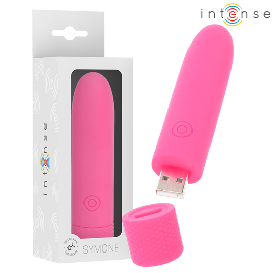 INTENSE SYMONE USB återuppladdningsbar vibrerande bullet rosa