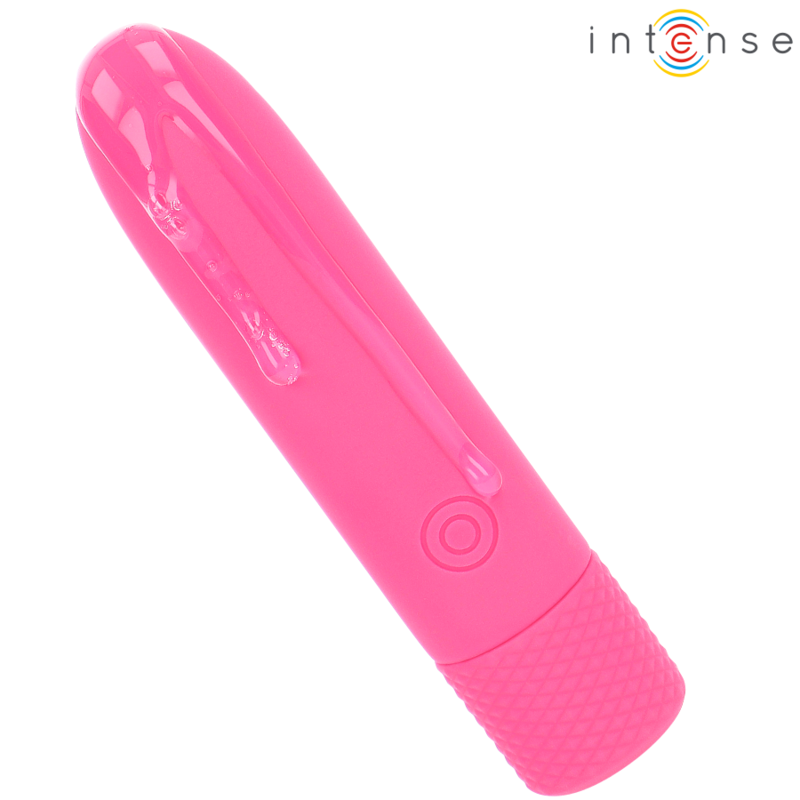 INTENSE - SYMONE USB Återuppladdningsbar Vibrerande Bullet 8 Vibrationer Rosa 10 x 2,2 cm