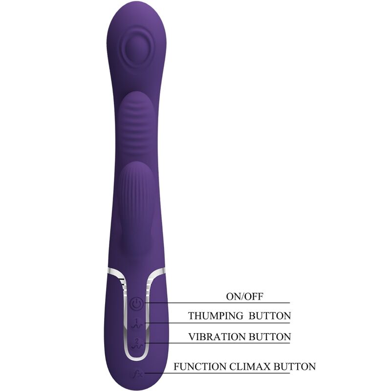 PRETTY LOVE Shania Triple Rabbit Vibrator i lila