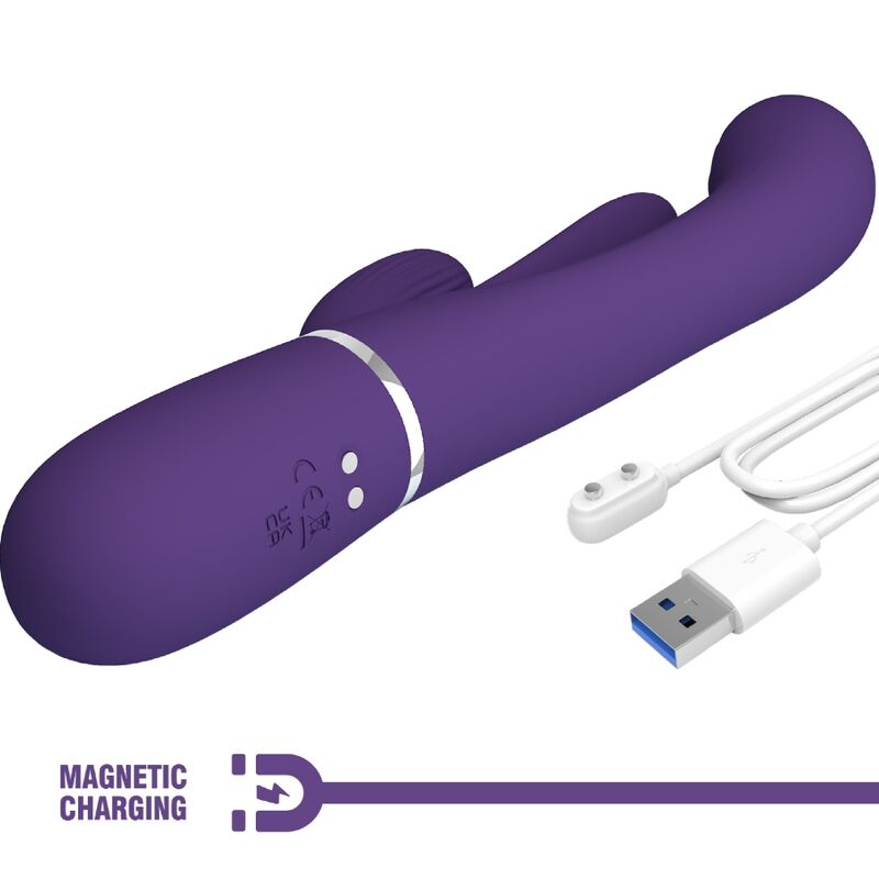 PRETTY LOVE Shania Triple Rabbit Vibrator i lila
