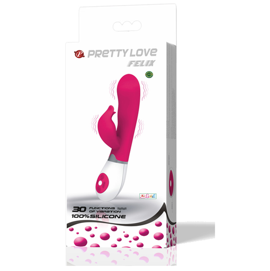 Pretty Love Flirtation vibrator med Felix stimulator i lila och vitt