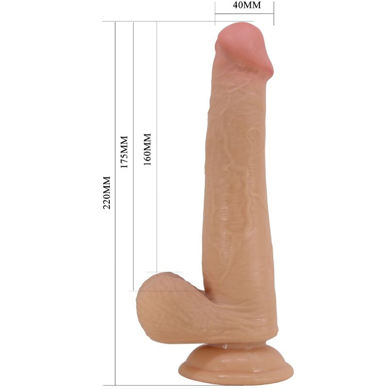 PRETTY LOVE - TALLEN REALISTISK DILDO 22 CM KÖTTFÄRGAD