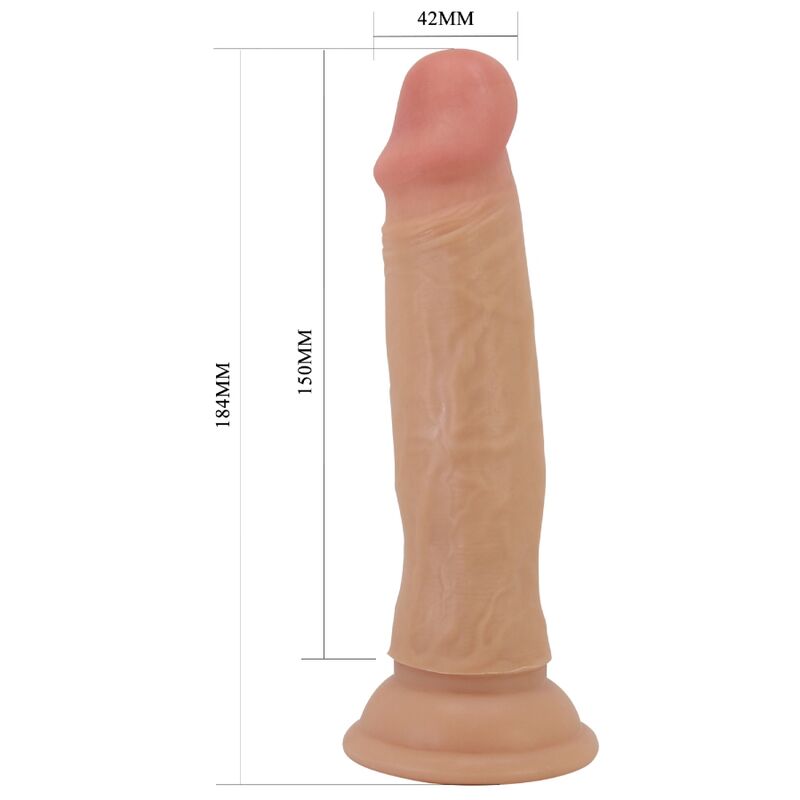 PRETTY LOVE Quentin realistisk dildo 18 cm köttfärgad