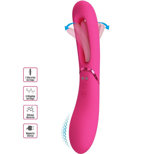 ROMANCE Lexie G-spot vibrator i rosa med 7 vibrationslägen
