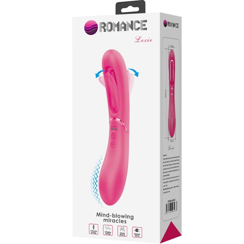 ROMANCE Lexie G-spot vibrator i rosa med 7 vibrationslägen