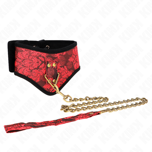 KINK halsband med spetsrem 75 cm