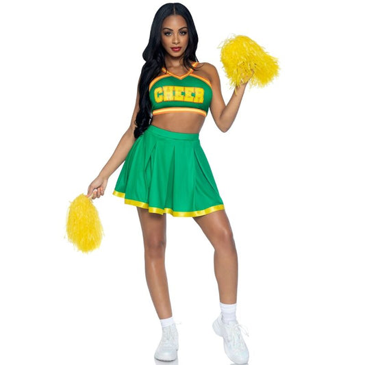 Grön cheerleaderkostym från Leg Avenue i storlek M/L
