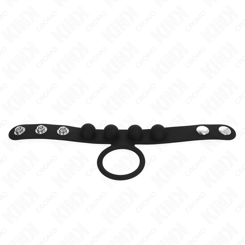 KINK - Läder Penisring 3.5 cm med Tryckstängning 23 x 2 cm