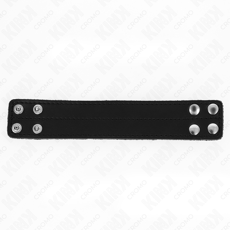 KINK - Läder Penisring med Tryckstängning 18,5 x 3,3 cm