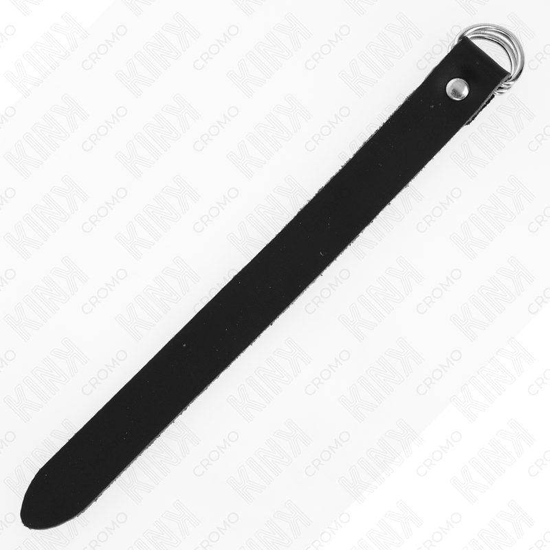 KINK - Läder Penisring med Tryckstängning 22 x 2 cm