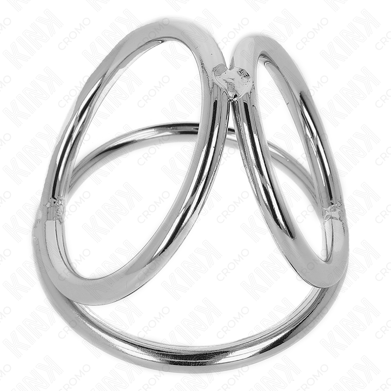 KINK triple chrome metall penisring 3.2 cm till 4.5 cm
