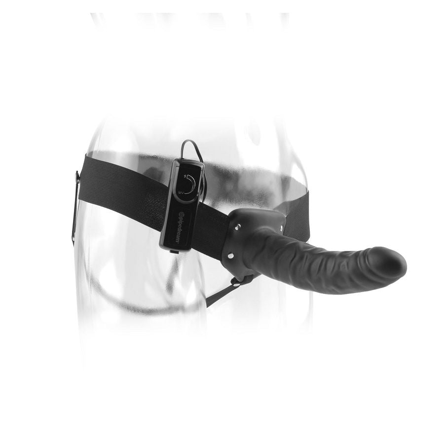 FETISH FANTASY SERIES 19 cm vibrerande hålstrap-on i svart
