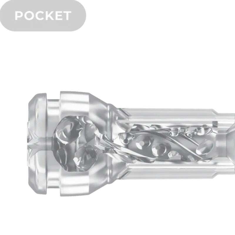 Kiiroo Feel Pocket Stroker Crystal, transparent masturbator