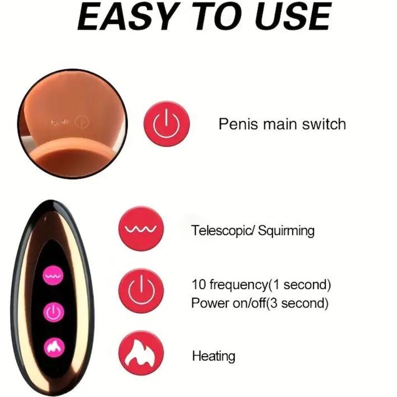 Uppladdningsbar realistisk dildo från Armony